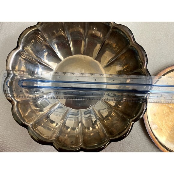 2Pcs/pack Vintage Reed and Barton Silver Plated Bowl 175 Plate 980 - Picture 5 of 6